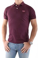Superdry Herren Polo - Shirt ın Weinrot